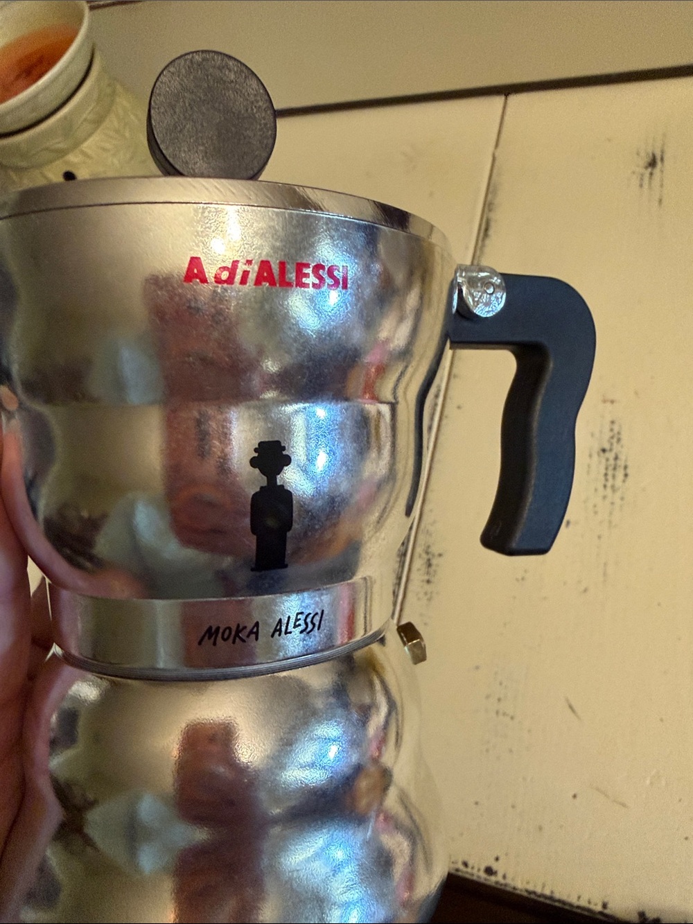 Moka Alessi Expresso Coffee Maker. Good condition. Allasandro Mendini. - Picture 2 of 11